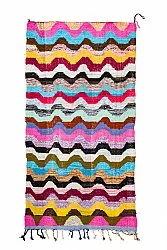 Moroccan Berber rug Boucherouite 140 x 265 cm