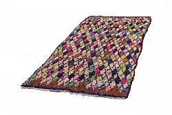 Moroccan Berber rug Boucherouite 245 x 115 cm