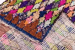 Moroccan Berber rug Boucherouite 245 x 115 cm