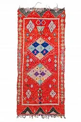 Moroccan Berber rug Boucherouite 340 x 155 cm