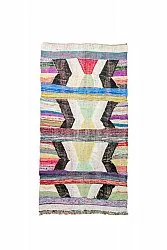 Moroccan Berber rug Boucherouite 130 x 245 cm