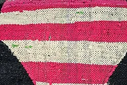 Moroccan Berber rug Boucherouite 130 x 265 cm