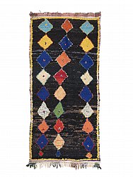 Moroccan Berber rug Boucherouite 260 x 120 cm