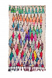 Moroccan Berber rug Boucherouite 240 x 145 cm