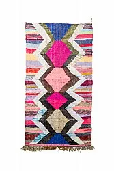 Moroccan Berber rug Boucherouite 140 x 245 cm