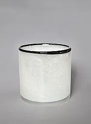 Candle holder M - Harmony (white/black)