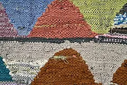 Moroccan Berber rug Boucherouite 145 x 305 cm
