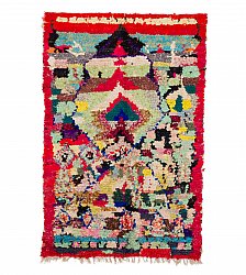 Moroccan Berber rug Boucherouite 195 x 130 cm