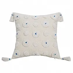 Kuddfodral - Boho Flower (blue)