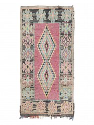 Moroccan Berber rug Boucherouite 279 x 130 cm