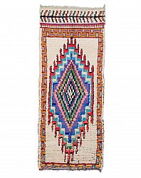 Moroccan Berber rug Boucherouite 225 x 95 cm