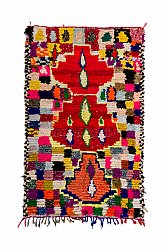 Moroccan Berber rug Boucherouite 210 x 135 cm