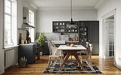 Wilton rug - Lefkada (black/multi)