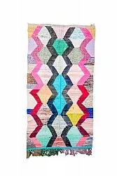 Moroccan Berber rug Boucherouite 140 x 260 cm