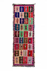 Moroccan Berber rug Boucherouite 360 x 130 cm
