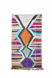 Moroccan Berber rug Boucherouite 135 x 235 cm
