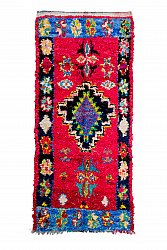 Moroccan Berber rug Boucherouite 285 x 120 cm