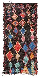 Moroccan Berber rug Boucherouite 260 x 125 cm