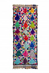 Moroccan Berber rug Boucherouite 335 x 125 cm