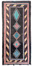 Moroccan Berber rug Boucherouite 370 x 170 cm