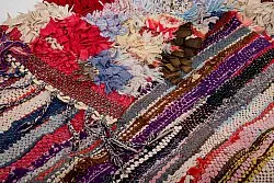 Moroccan Berber rug Boucherouite 380 x 105 cm