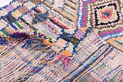 Moroccan Berber rug Boucherouite 225 x 140 cm