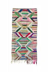 Moroccan Berber rug Boucherouite 145 x 295 cm