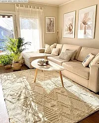Shaggy rugs - Rostock (offwhite)