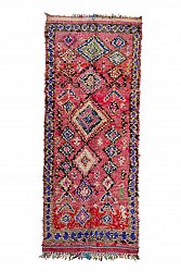 Moroccan Berber rug Boucherouite 345 x 140 cm