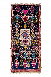 Moroccan Berber rug Boucherouite 305 x 135 cm
