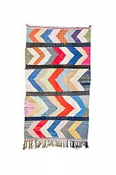 Moroccan Berber rug Boucherouite 135 x 250 cm