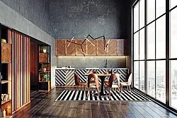Wilton rug - Develi (black/white)