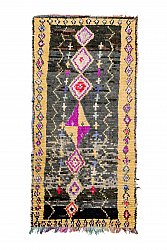 Moroccan Berber rug Boucherouite 265 x 125 cm