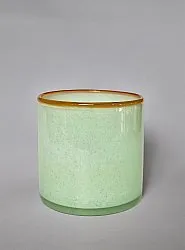 Candle holder M - Harmony (light green/amber)