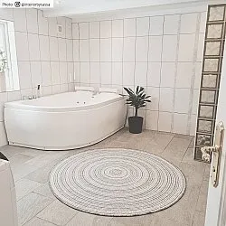 Round rug - Brussels Weave (grey)