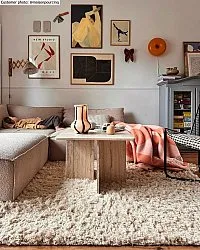 Wool rug - Aliste Wool Shaggy (alabaster gleam)