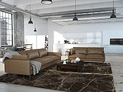 Wilton rug - Aris (black/gold)