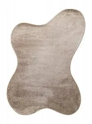 Asymmetric Wavy Shaggy Rug - Aranga Super Soft Fur (brown)