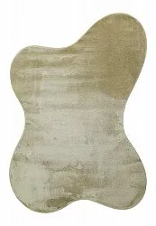 Asymmetric Wavy Shaggy Rug - Aranga Super Soft Fur (light green)
