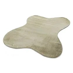 Asymmetric Wavy Shaggy Rug - Aranga Super Soft Fur (light green)