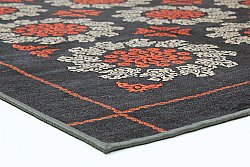 Wilton rug - Florina (grey/blue/orange)