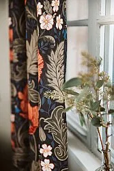 Cotton curtain - Poppy (black)