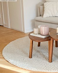 Round rug - Avafors Wool Bubble (beige)