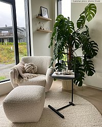 Round rug - Avafors Wool Bubble (beige)