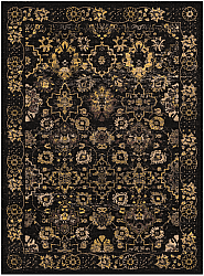 Wilton rug - Fernana (black/gold)