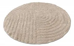 Round bath mat - Embla (Beige)
