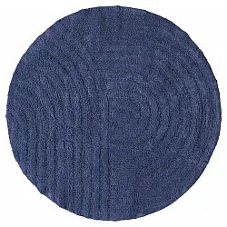 Round bath mat - Embla (blue)