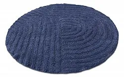 Round bath mat - Embla (blue)