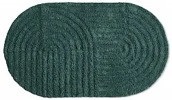 Oval bath mat - Embla (dark green)