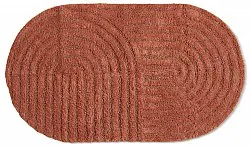 Oval bath mat - Embla (Terracotta)